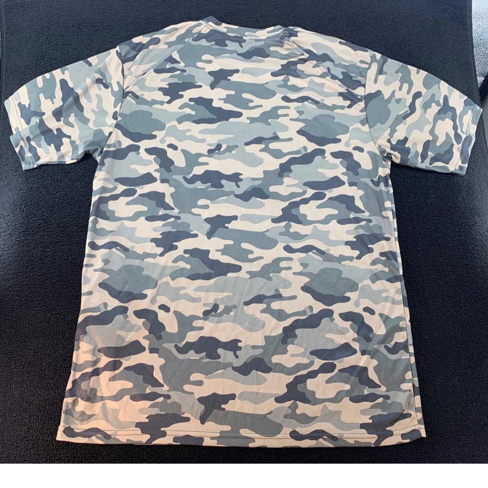 Badger Sport Central Baseball‎ Camo TShirt Youth Large Boys Dry Fit Athletic - Picture 2 of 7
